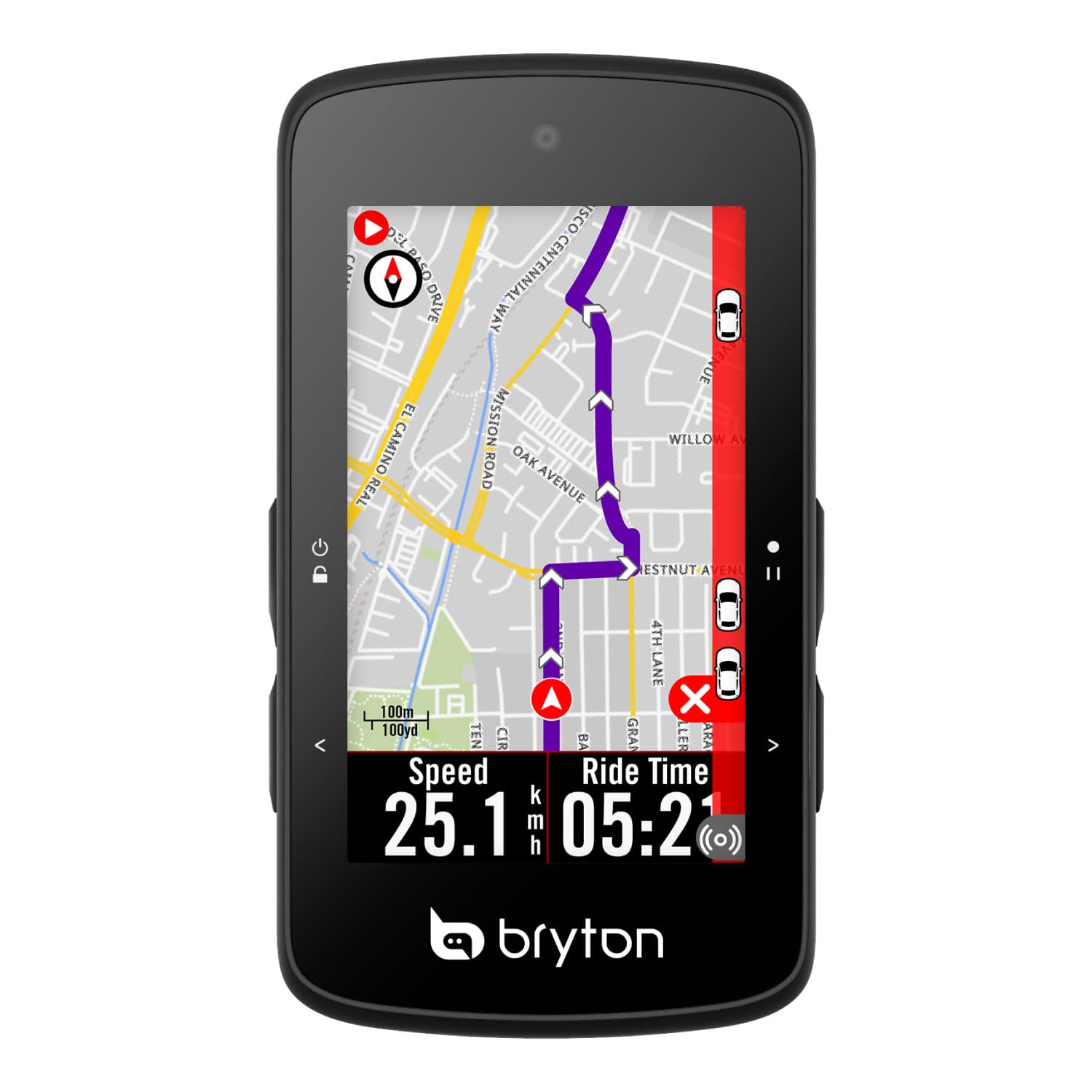 BrytonRider 750SE 2.8 Inch Color LCD Touchscreen GPS Bike/Cycling Computer Offline UK&EU Map, Compatible with Bike Radar, 40hrs Long Battery Life, Navigation with Turn-by Turn Follow Track Waterproof