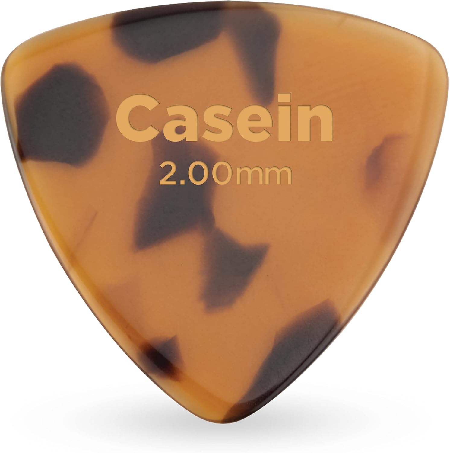 D'Addario Accessories Casein 346 Wide Guitar Picks - Tortoise Shell Guitar Pick - Guitar Picks for Acoustic Guitar, Electric Guitar, Bass Guitar, Mandolin - 1 Count, Extra Heavy Gauge, 2.0mm