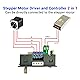 Stepper Motor Driver Controller Integrated Board Forward/Reverse Pulse Speed Angle Control Module PLC Serial Communication for NEMA 17 23 Motor