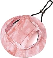 Vista 11 de Sombrero de princesa de ala redonda, visera para mascotas, sombrero poroso de malla para perro con agujeros para las orejas para perros pequeños