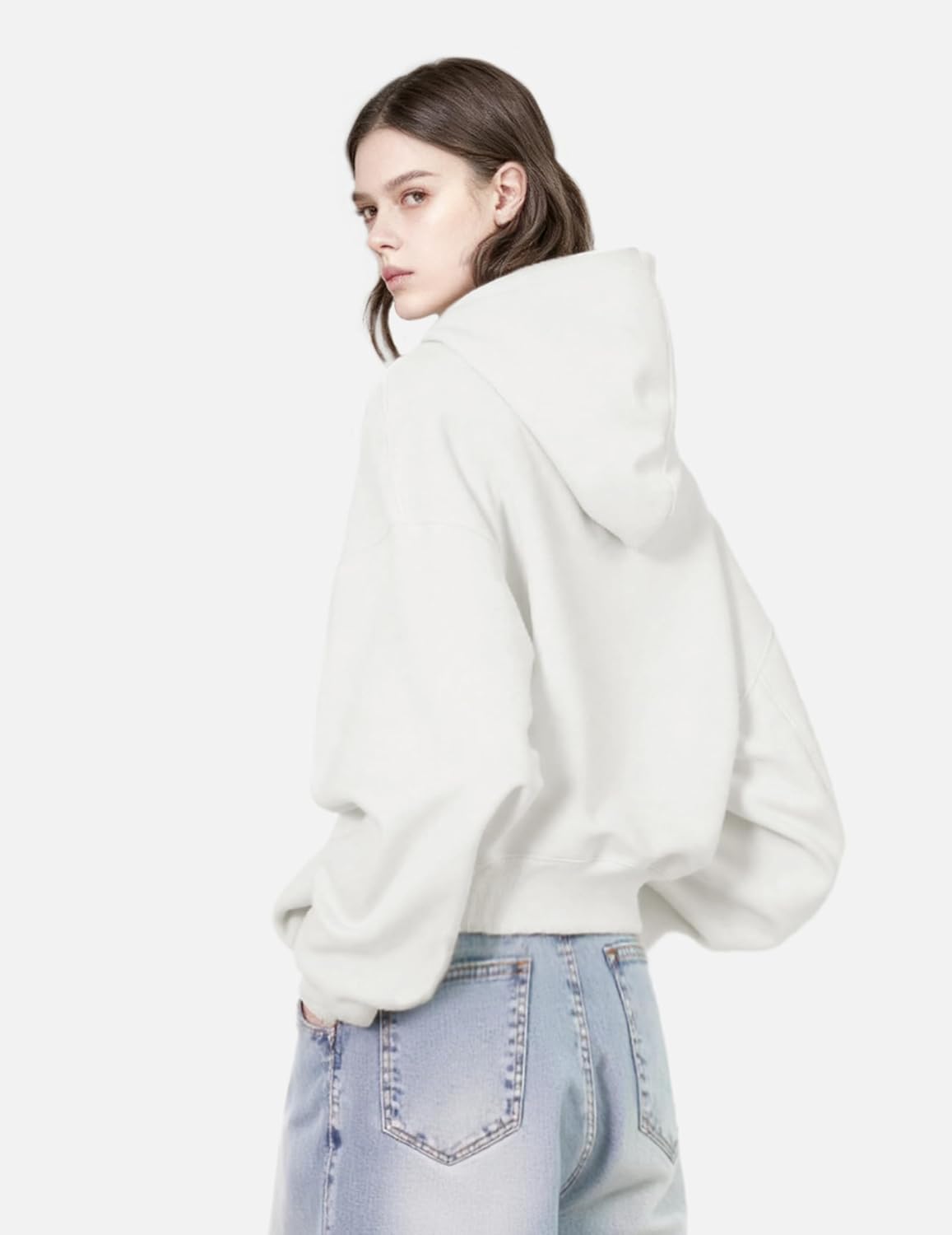 Aelfrc Eden Cherry Graphic Hoodies Unisex Oversized Boxy Pullover Hoodie Cute Long Sleeve Hooded Sweatshirt - Image 2