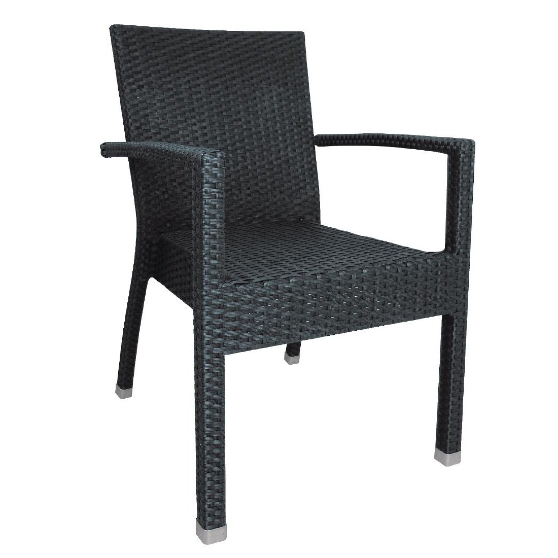 Bolero dl477 Geflecht Sessel, anthrazit (4 Stück), 853(Al) x 560(An) x 602(P)mm.