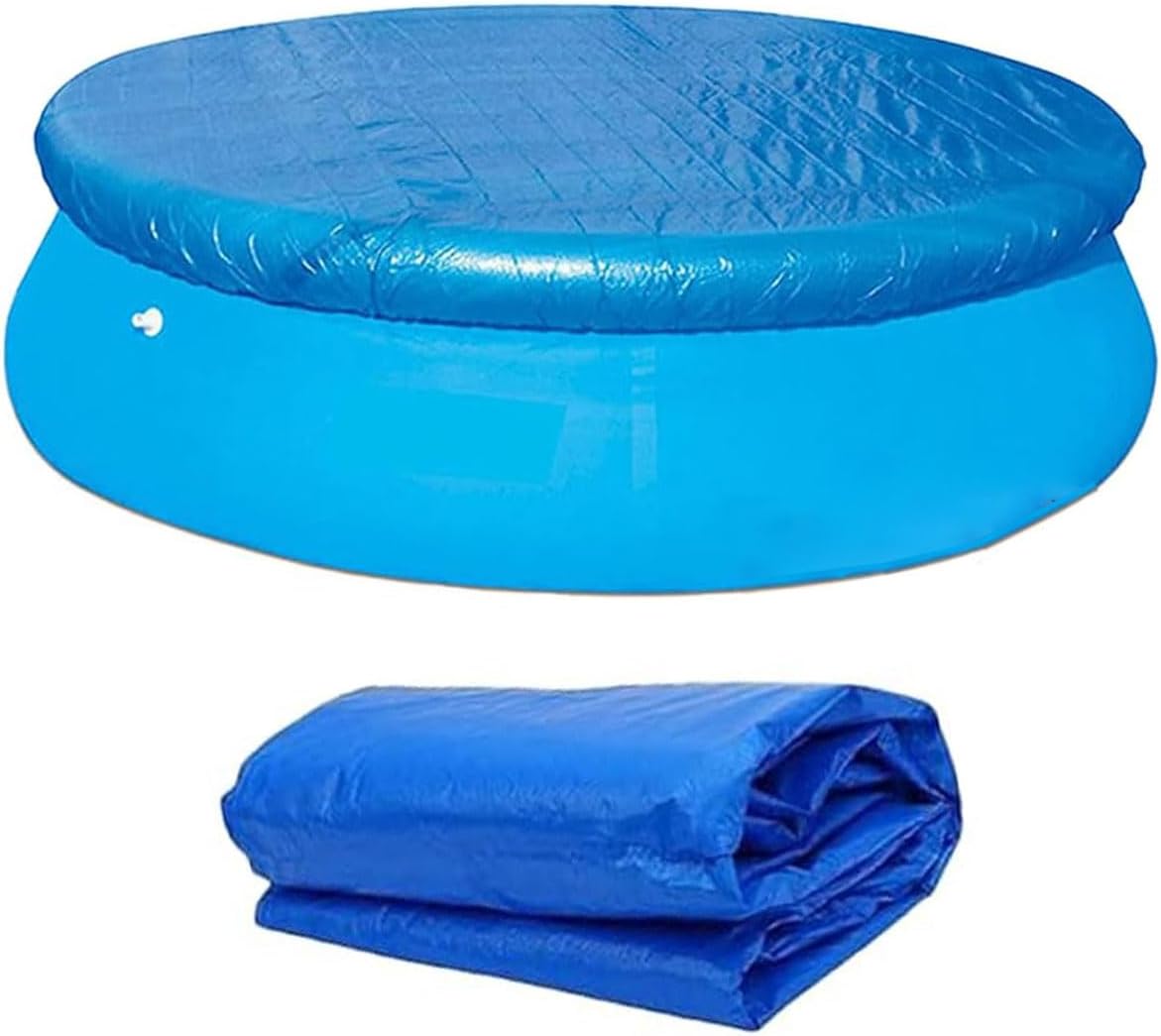 Runde Poolabdeckung, Abdeckungen für den Außenbereich, Faltbare Rund Pool Cover, Solar Poolabdeckungen für 183CM/6FT Aufstellpools und aufblasbare Familienpools