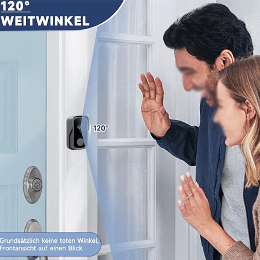 HpLive Video Türsprechanlage 4.3 Zoll 170° Weitwinkel Nachtsicht