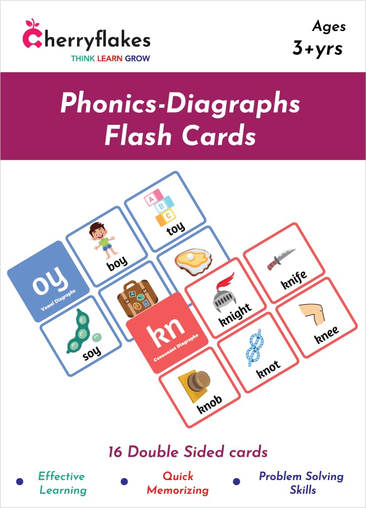CHERRYFLAKES Flash cards for Kids - English Grammar Phonics Diagraphs-Vowels,Consonant Diagraphs - R controlled words Flash Cards for Babies 12+ months old (Laminated Non tearable cards) Multi color (B0CVQG25F6) Amazon Price History, Amazon Price Tracker
