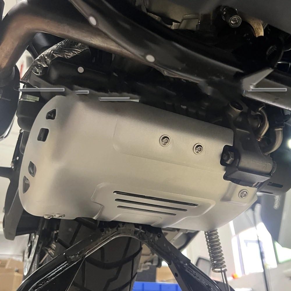 Protector de motor Adatto per ZONTE 368G 2026-Protezione del telaio del motore modificata Copertura in lega di alluminio Protezione sottoscocca(Silver)