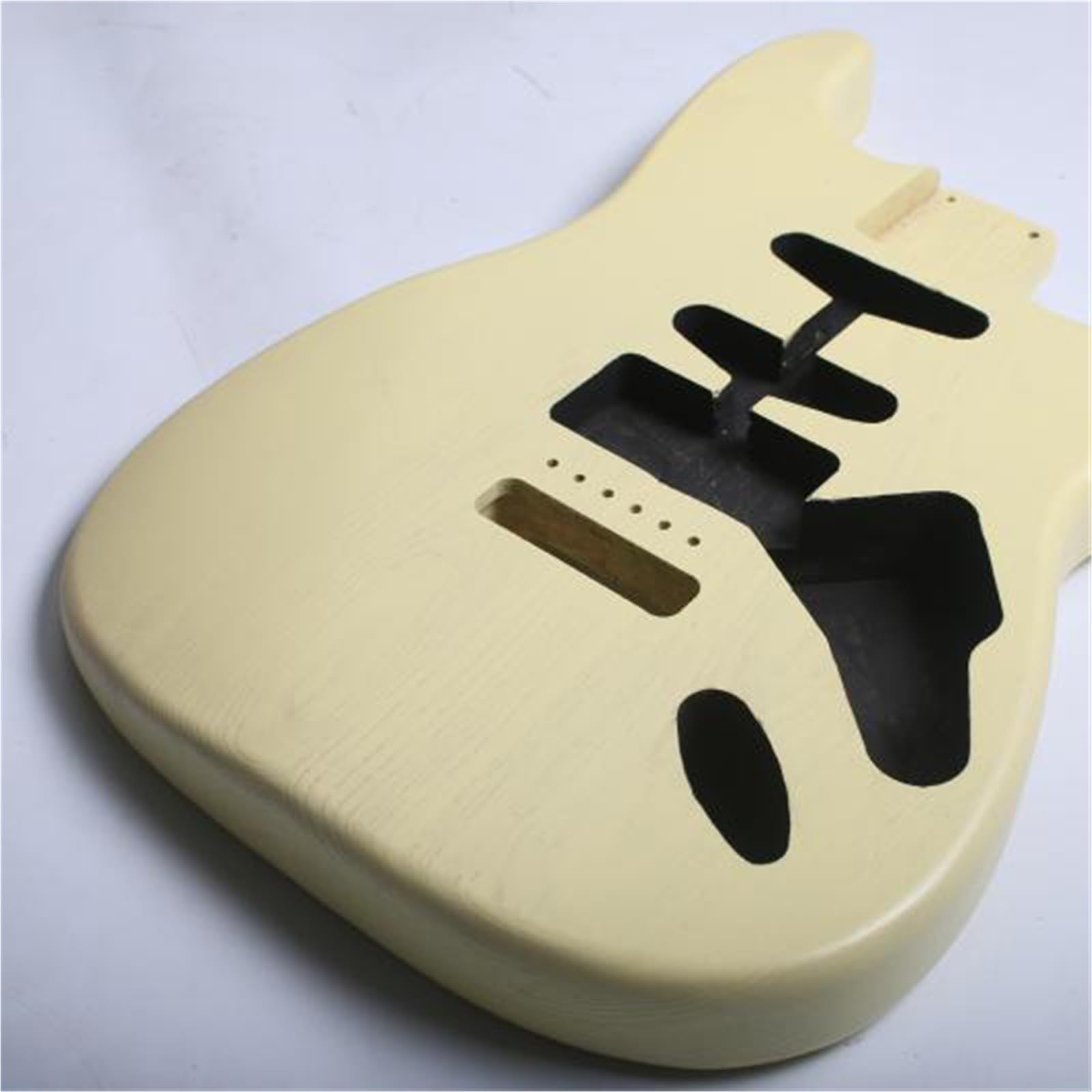 Unfinished Guitar Body Swamp Ash Center Split Body Suitable For ST Electric Guitar Painted(Yellow)