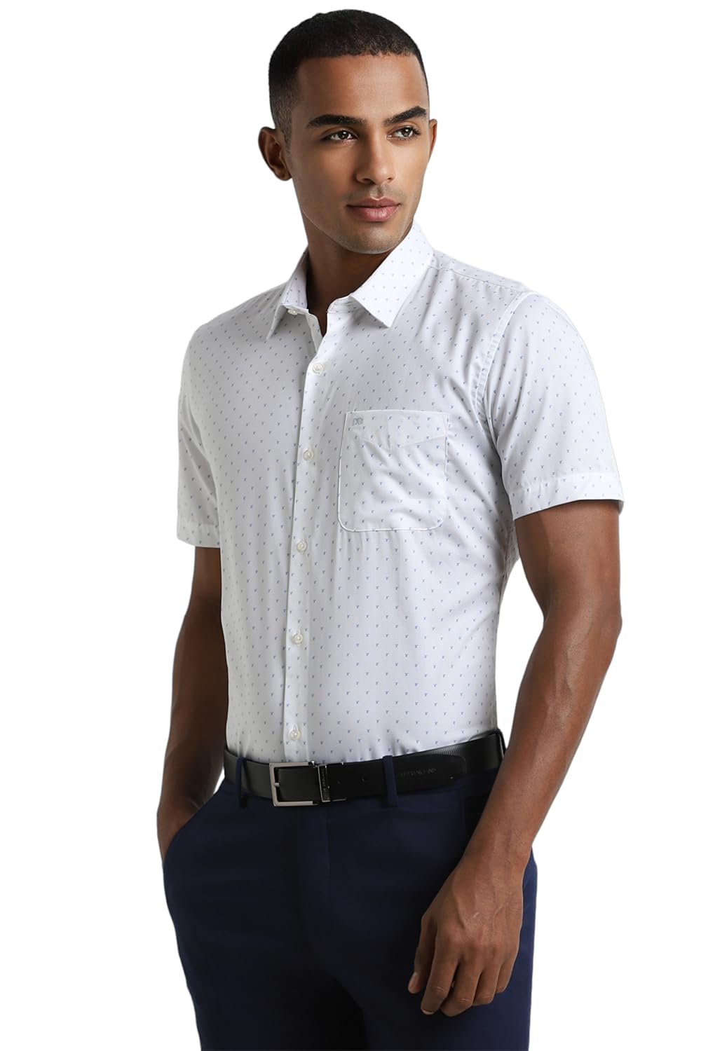 Peter England Koszula męska slim fit, biały, 39