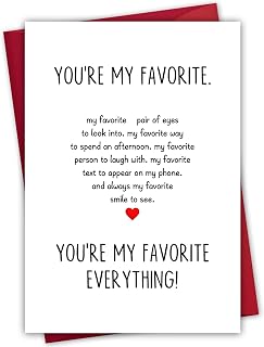Valentines Day Card Valentines Day Gifts for Him & Her, Romantic Anniversary Birthday Gifts for Women & Men, Couples Gift Ideas, Unique I Love You Valentine Card for Boyfriend Girlfriend Husband Wife
