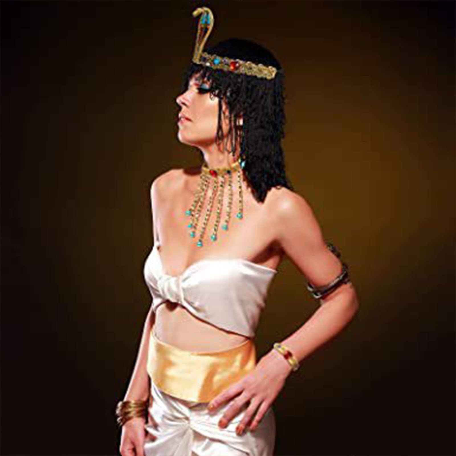 dinghaole 5PCS Egyptian Clothing Accessories, Ancient Pharaoh Costumes Inspired By Cleopatra, Including Cobra Headpieces - Image 4