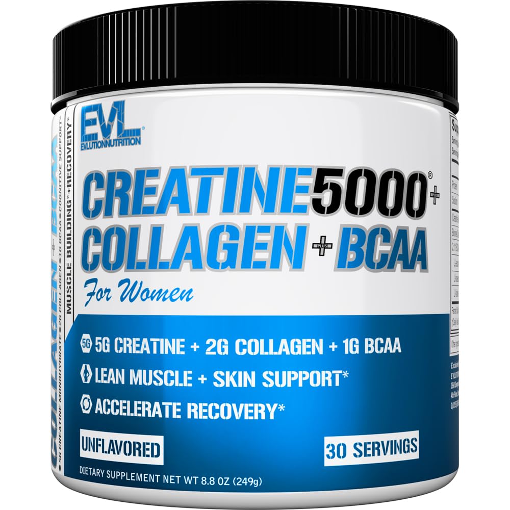 Evlution Nutrition Creatine 5000 + Collagen + BCAA