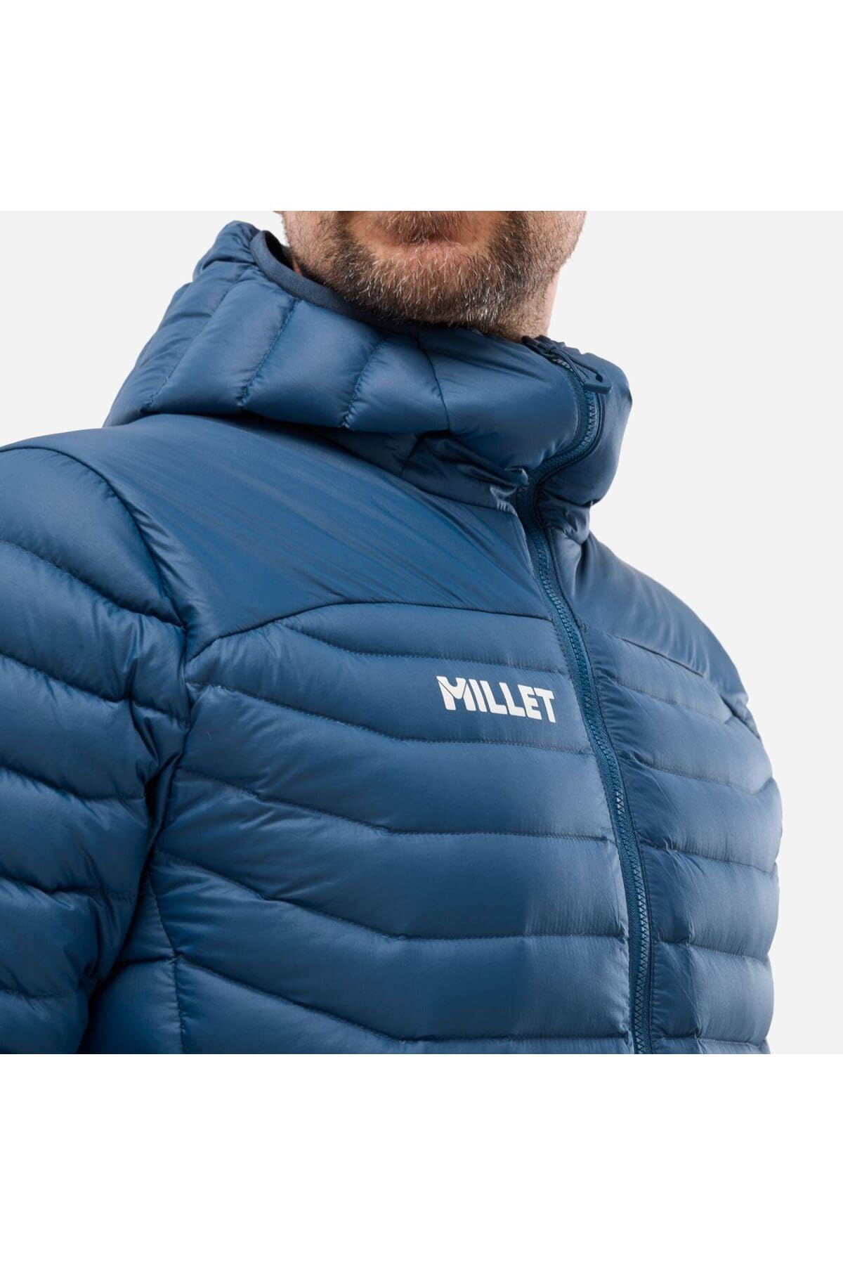 MILLET Doudoune Homme EVOLE LIGHT 700 HD Compressible Légère Déperlante (FR/ES, Alpha/lettres, S, Taille normale, Taille normale, Bleu Foncé)