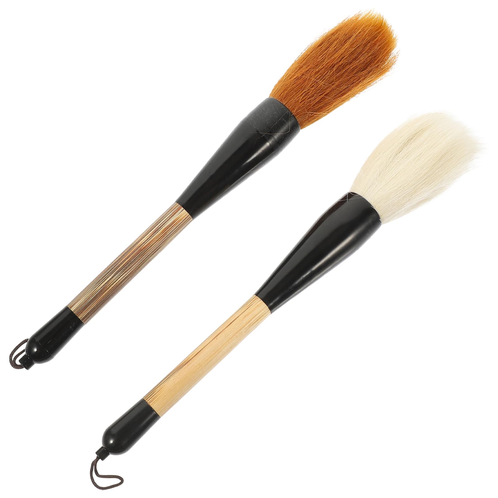 ULDIGI 2Pcs Calligraphy Brush for Writing and Painting Lightweight and Portable Smooth Grip for Calligraphy and Couplets Includes Wolf Hair and Goat Hair