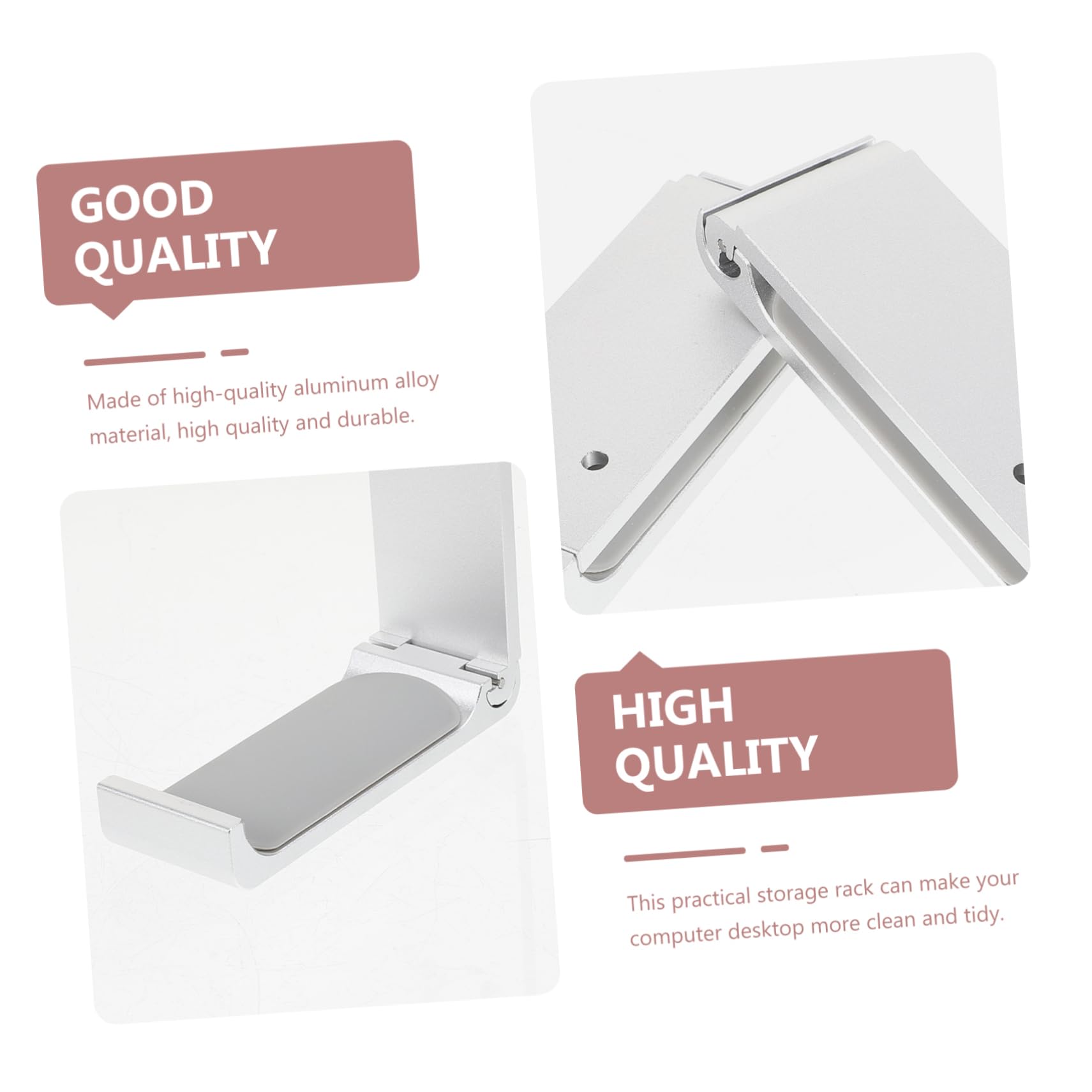 VILLCASE Soporte de Auriculares de Aleación de Aluminio Estante para Auriculares Gaming Soporte Resistente hasta Diseño Compacto y Práctico para Escritorio