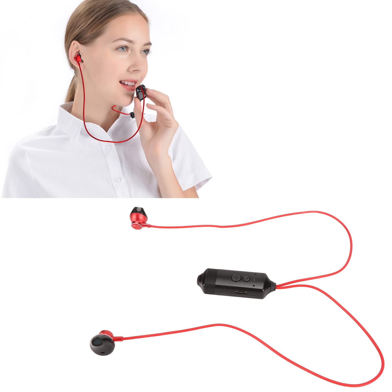Auricolare per Registratore di Chiamata Bluetooth Senza Fili, Auricolare per Registratore di Chiamata per Cellulare USB Adsorbimento Magnetico Funzione di Registratore Vocale