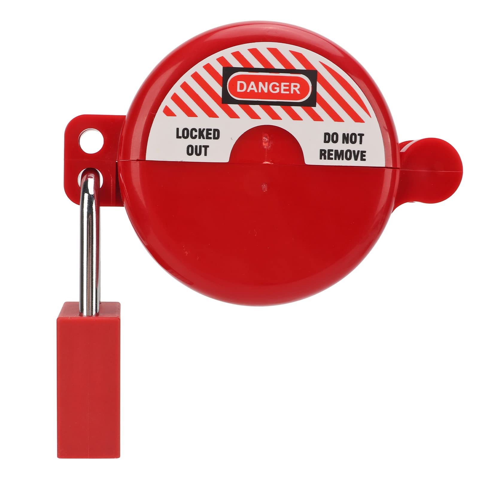 Lockout Tagout Valve Lock Heatproof Impact Resistant with Safety Padlock for Gas Water Spigot, Small Size Design Lock Nylon PA Material 130 x 92 x 46mm