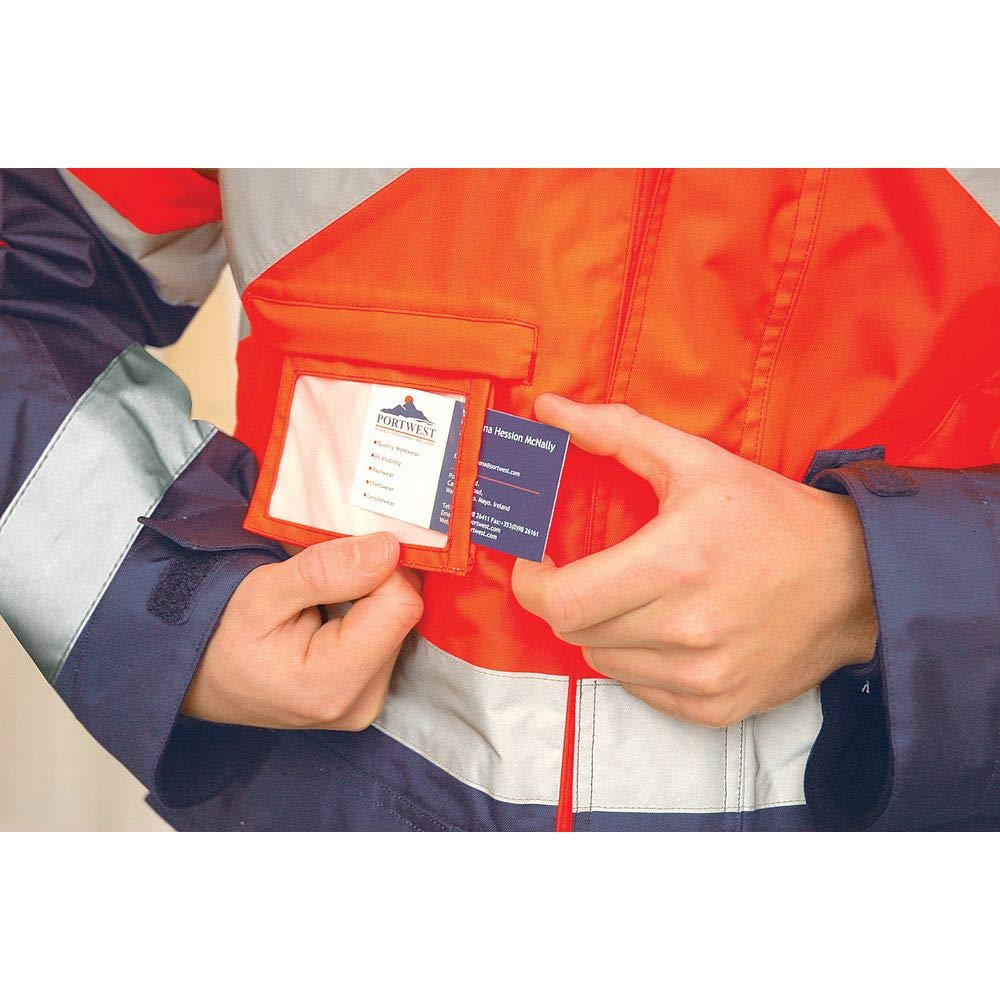 Portwest Parka Bicolor Transpirable De Alta Visibilidad, Tamaño: XL, Color: Amarillo/Marino, S760YNRXL