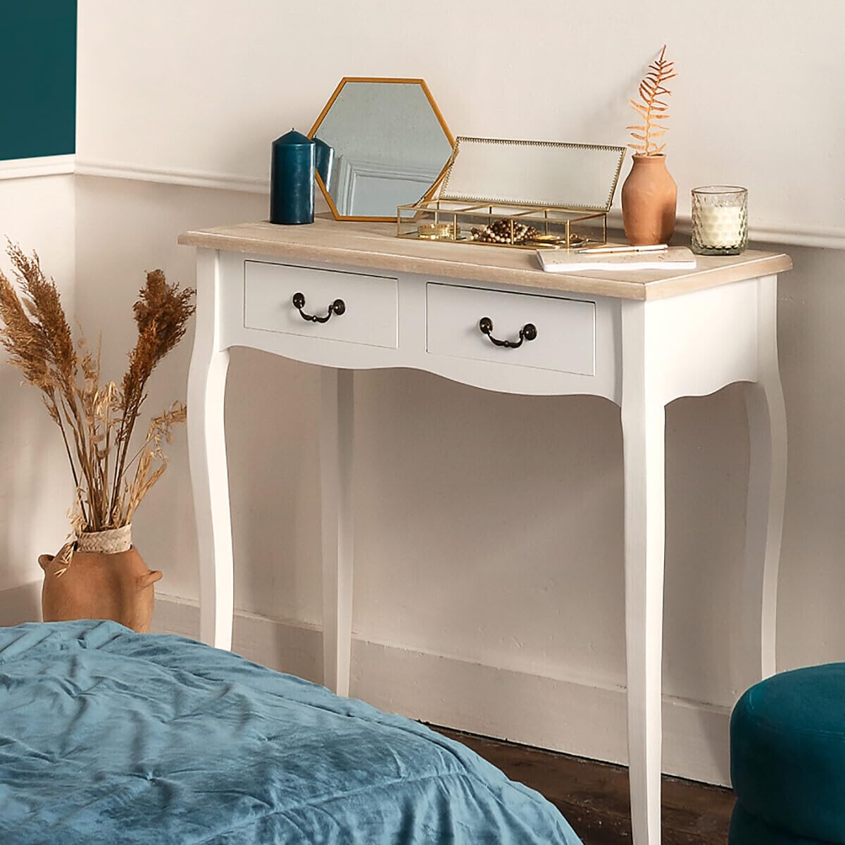 ATMOSPHERA CREATEUR D'INTERIEUR - Consolle bianca Chrysa L87cm