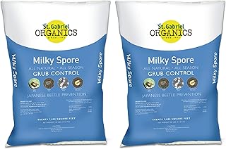 St. Gabriel Laboratories Organics Milky Spore Grub Control Mix Pest Controller, 2 Pack