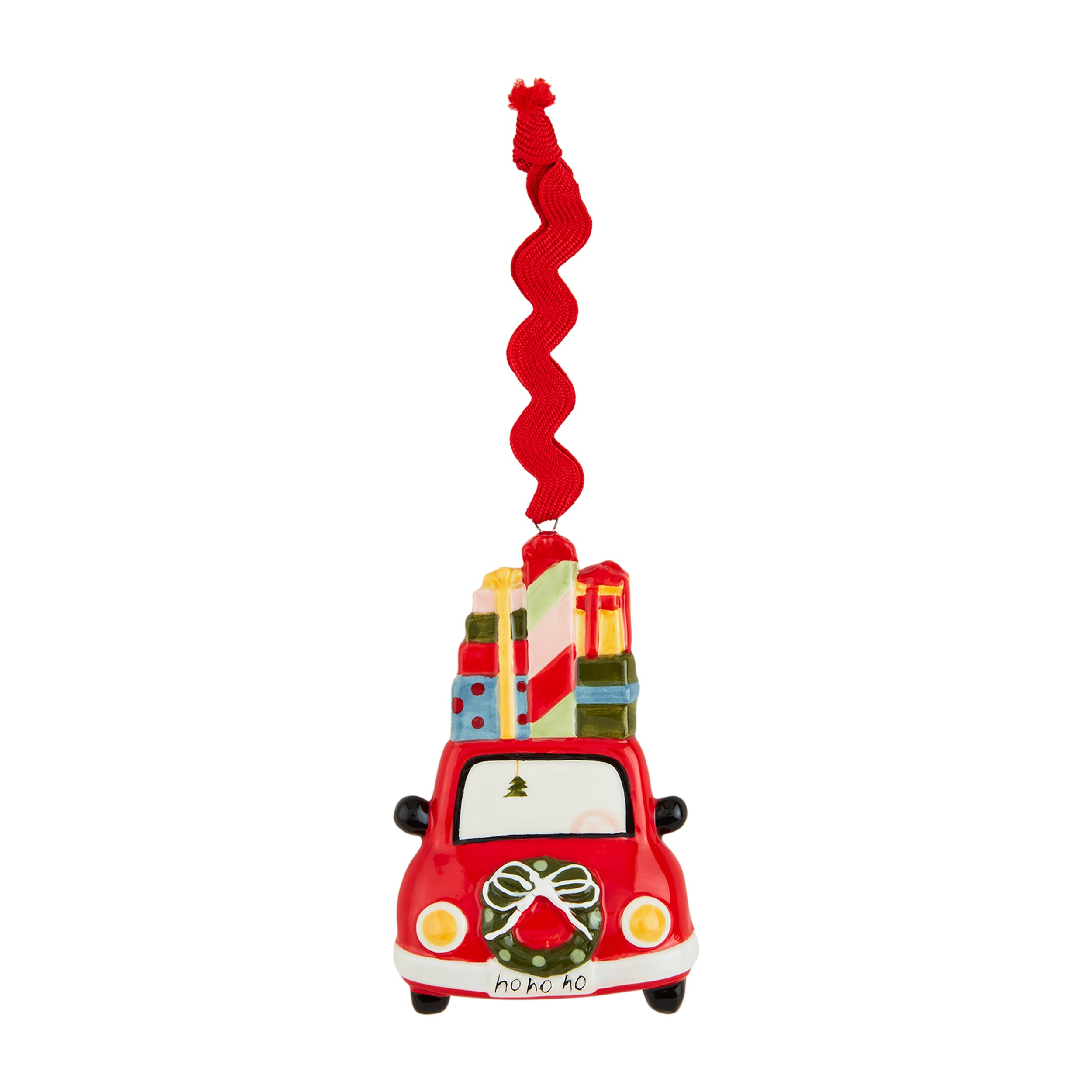 Ornements en céramique voiture pour un sapin de Noël rétro et chic
