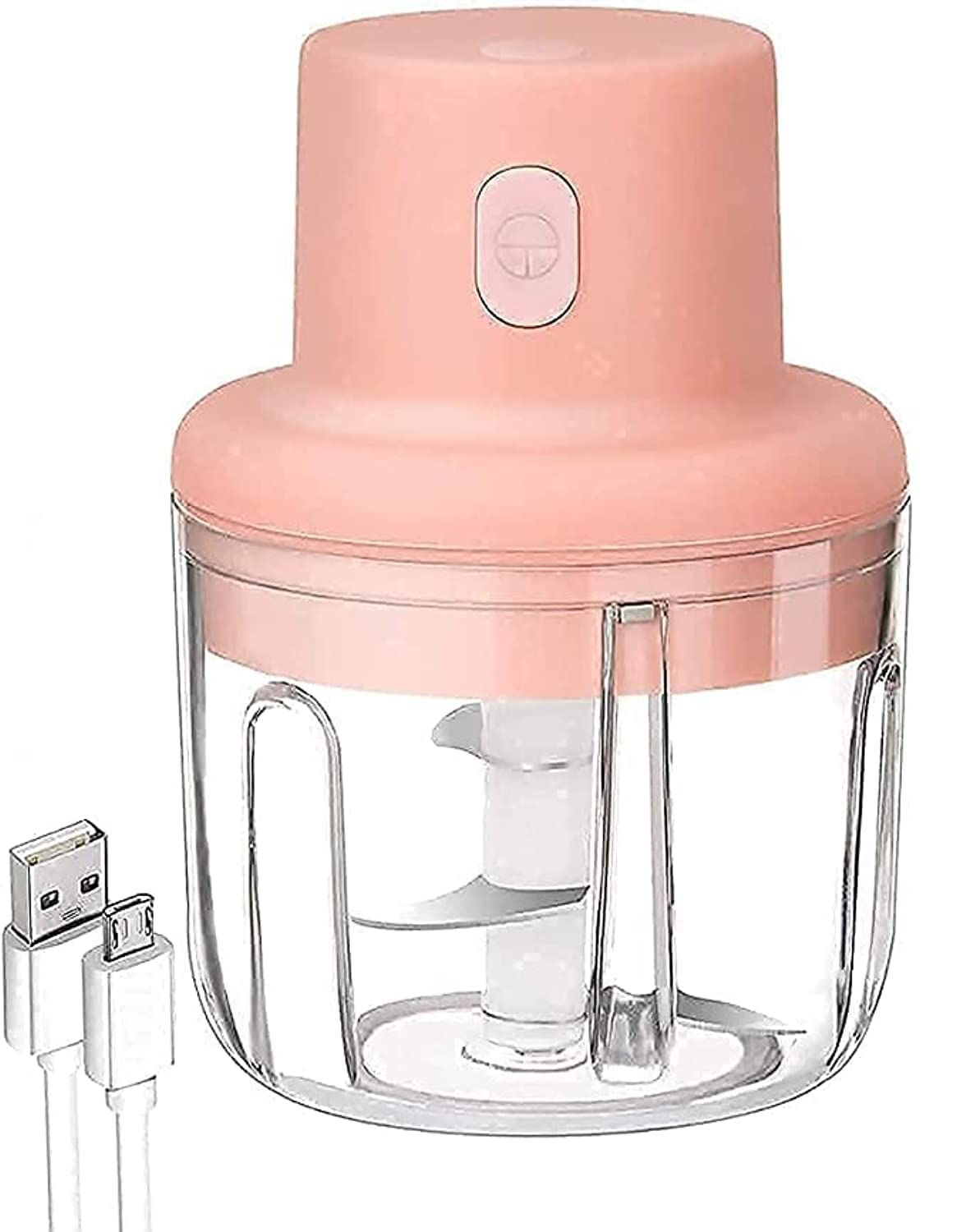 250 ml Electric Mini Garlic Chopper, Portable Food Processor with Stainless Steel Blades and USB Charging Cable for Vegetables, Fruits, Nuts, Onion and Meat Chopping-image-31