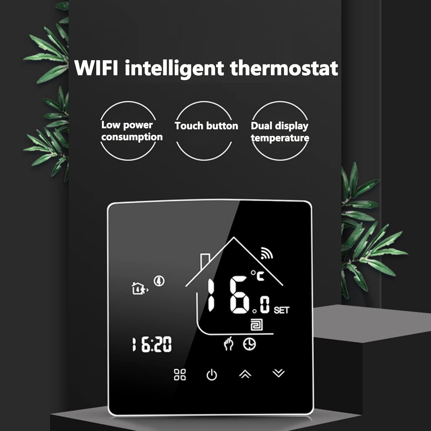 Thermostat WIFI Smart Thermostat Energy Saving Room ThermostatProgrammable Thermostat with Touch Screen Digital (#2WIFI Water heating 3A) 9 613ZpgUUG3L. AC SL1500