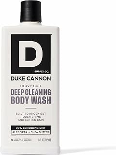 Duke Cannon Heavy Grit Body Wash - Deep Cleaning, 18oz | Industrial Strength Formula for Men, Refreshing Scent, Tough on Dirt & Sweat, Clean Skin & Invigorating Cleanse