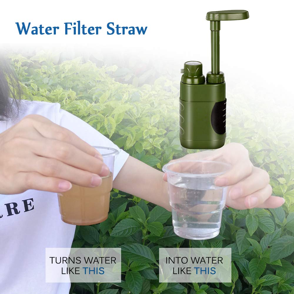 Lixada Filtres Noyau Purificateur, Personnelle Filtre d’Eau de l'eau de Rechange de Filtre de Paille d'eau pour la Randonnée Le Voyage Les Sports en Plein Air en Situation d’Urgence