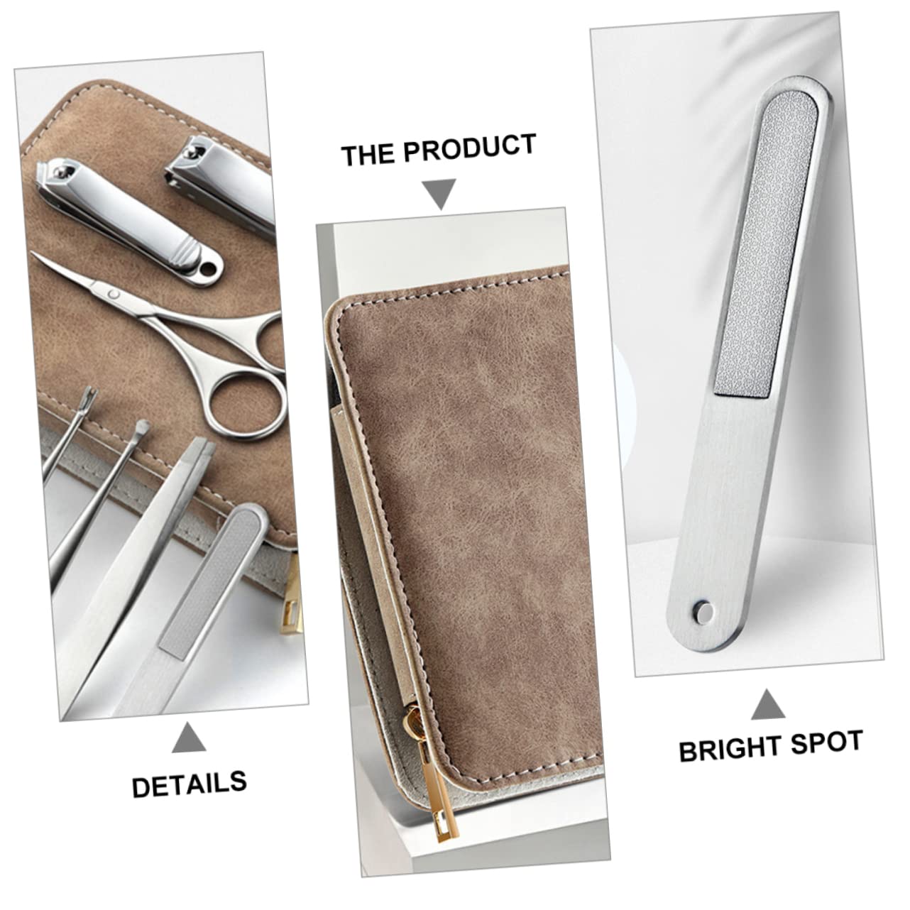PLAFOPE Kit De Manicura Profesional Inoxidable Juego Para Cuidado De Uñas y Pies Para Casa y Salón