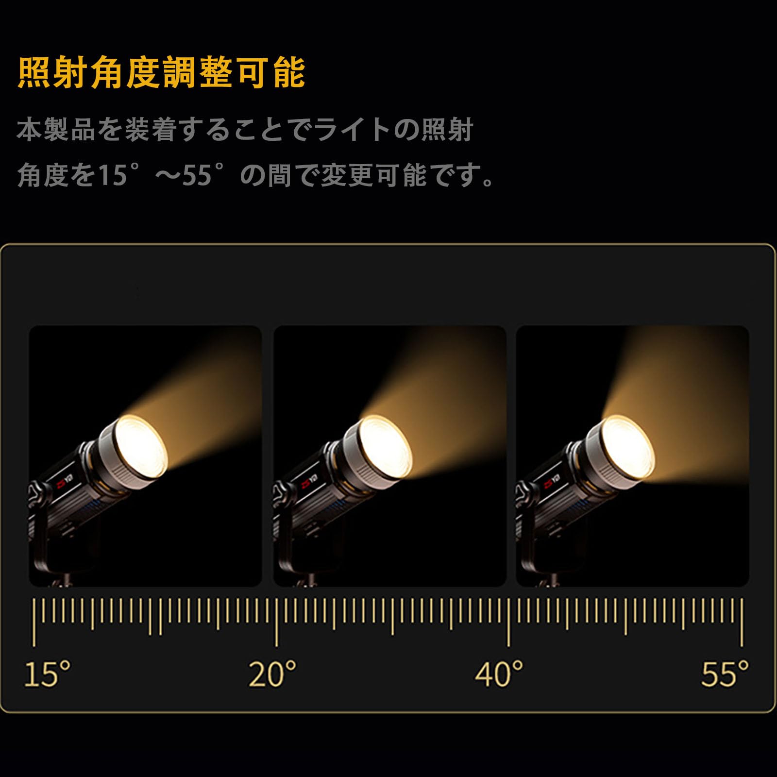 Amazon | Airika フレネルレンズ 調整範囲15°〜55° ボーエンズマウント