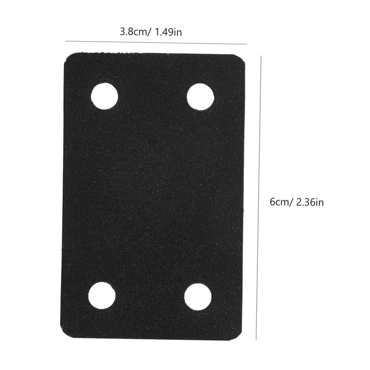 Gatuida 4 Juegos Código De Esquina Pieza Fija Soporte Mueble Inoxidable Ángulo Fijación Mueble Soportes Para Muebles Soportes Para Madera Placas Rectas Acero Inoxidable Black 6 Piezas * 4