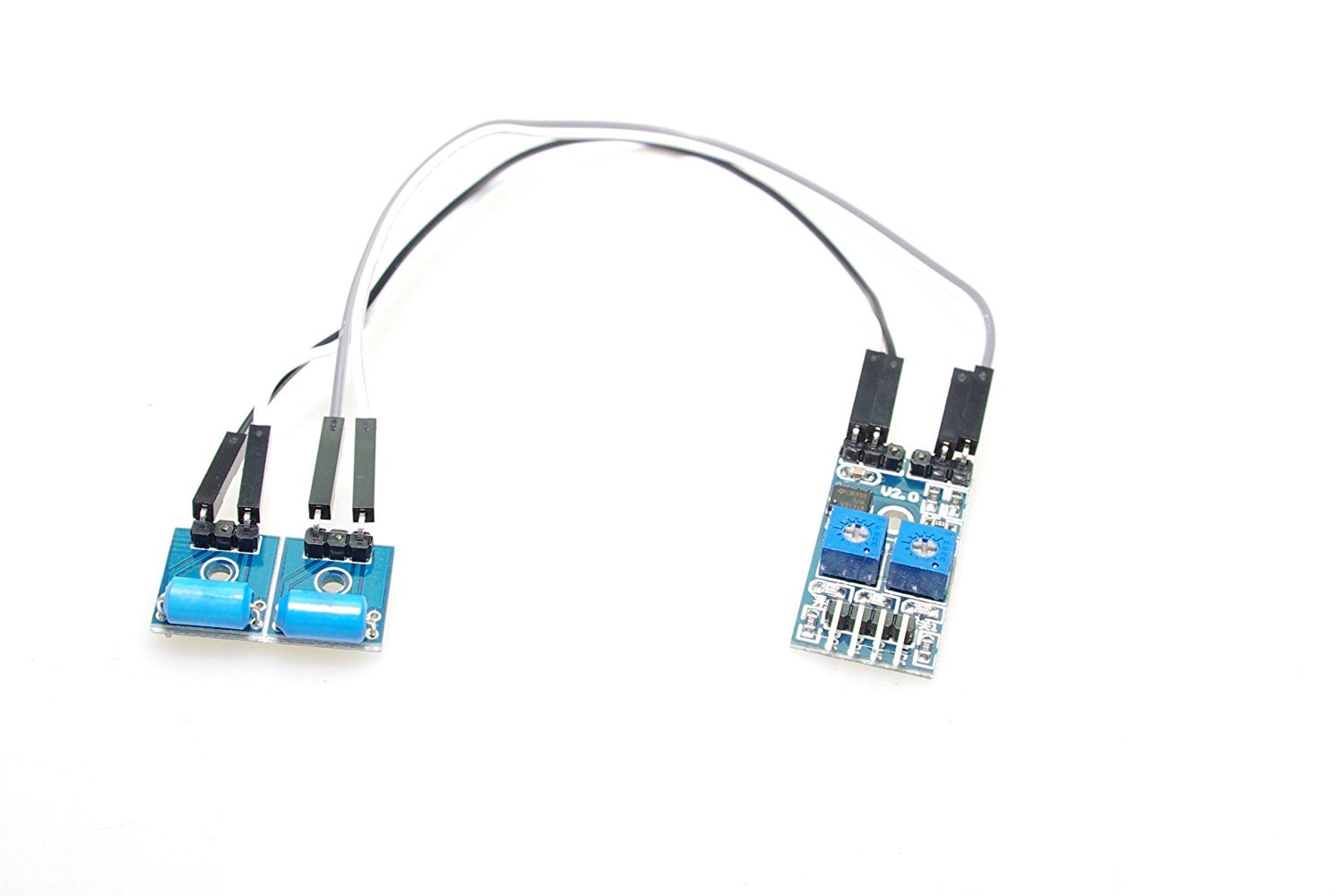 SMAKN 3.35V Dual channel Normally Closed Vibration Sensor Alarm Module Industrial