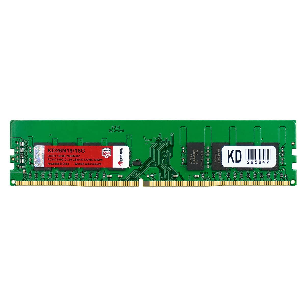 Memória Ram Para Desktop Ddr4 16gb 2666mhz Keepdata Kd26n19/16g