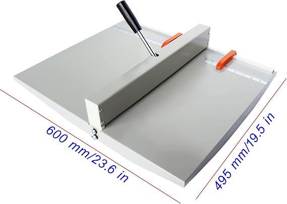 18/460mm Manual Creasing Machine, A3 Manual Paper Creaser with 2 Magnetic Block for Files Photos Menus Book Covers Creasing