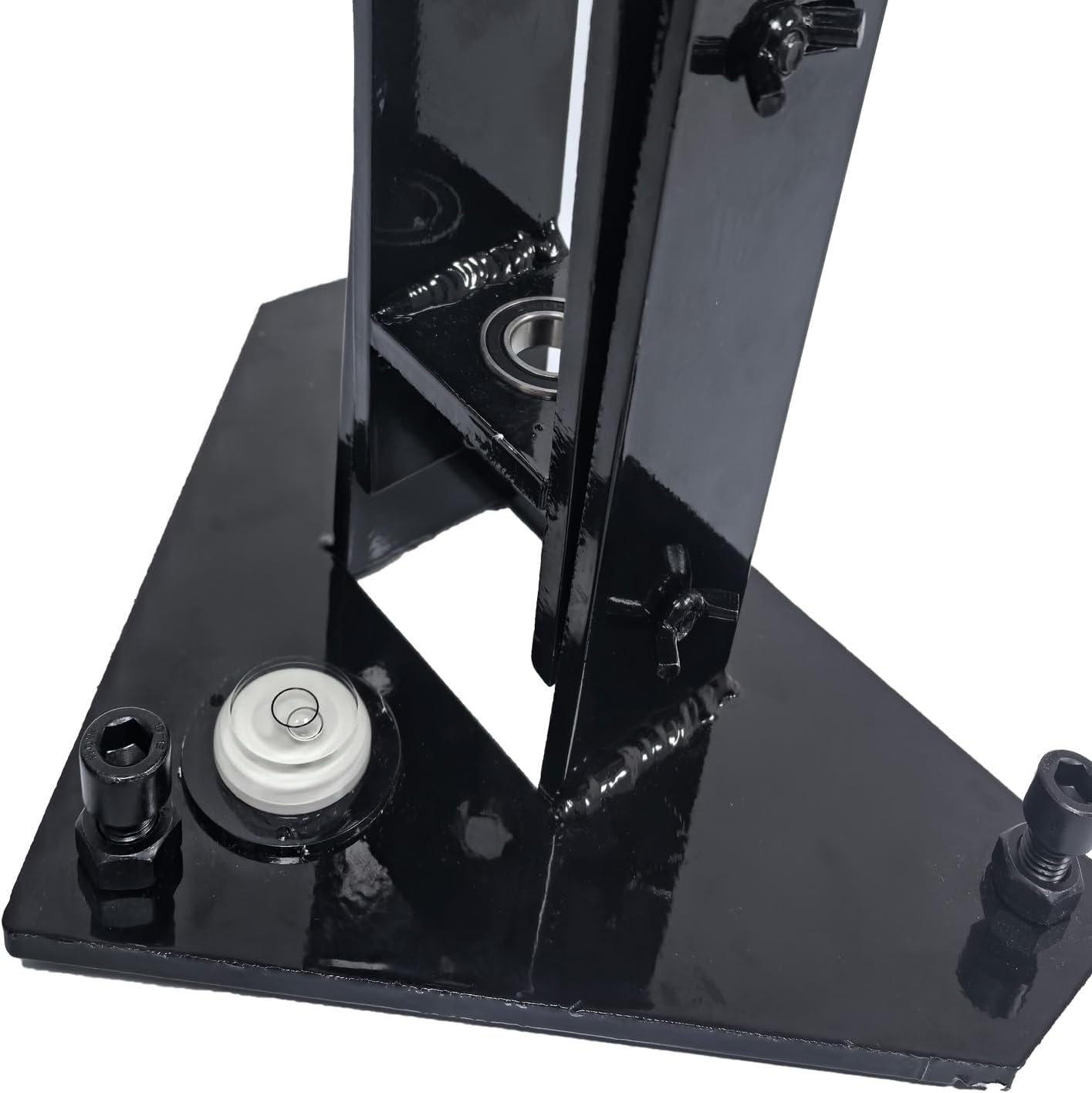 Pool Fence Drill Guide with Bubble Level, Drilling Aid, Adjustable Drilling Tilt Angle, Prevents Shifting of Drilling Position, Black