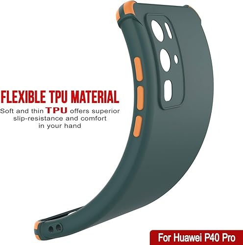 Miniatura 38 de Punkcase Diseñada para Huawei P40 Pro [Serie Sunshine] funda protectora y ligera de TPU con esquinas de absorción de golpes compatible con Huawei