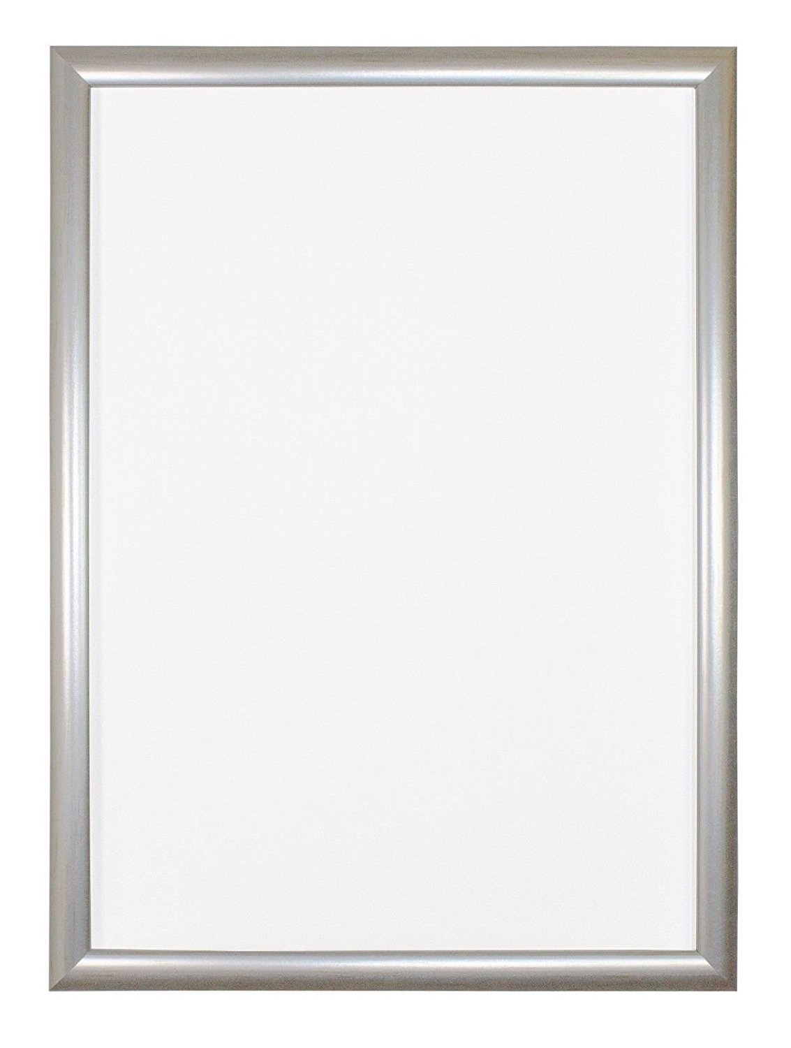 Memory Box Budget Range Picture/Photo/Poster frame with Real Glass - Moulding 14mm Wide and 14mm Deep - (14.8 x 21cm) Silver A5