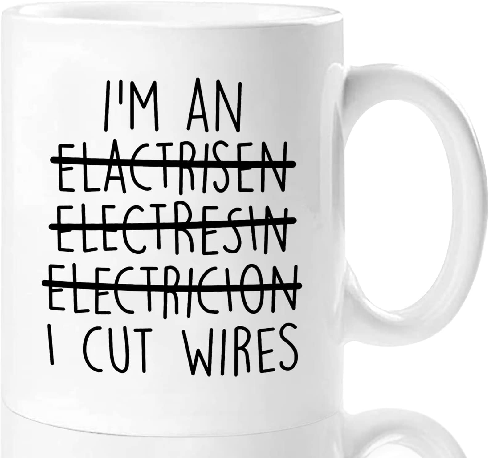- Aurahouse Funny Electrician Gift - 11oz Coffee Mug for Electricians, Lineman Cup for Men Women, Birthday, Christmas, Father's Day Gifts for Electrician Dad Husband, Electrician Promotion Gifts