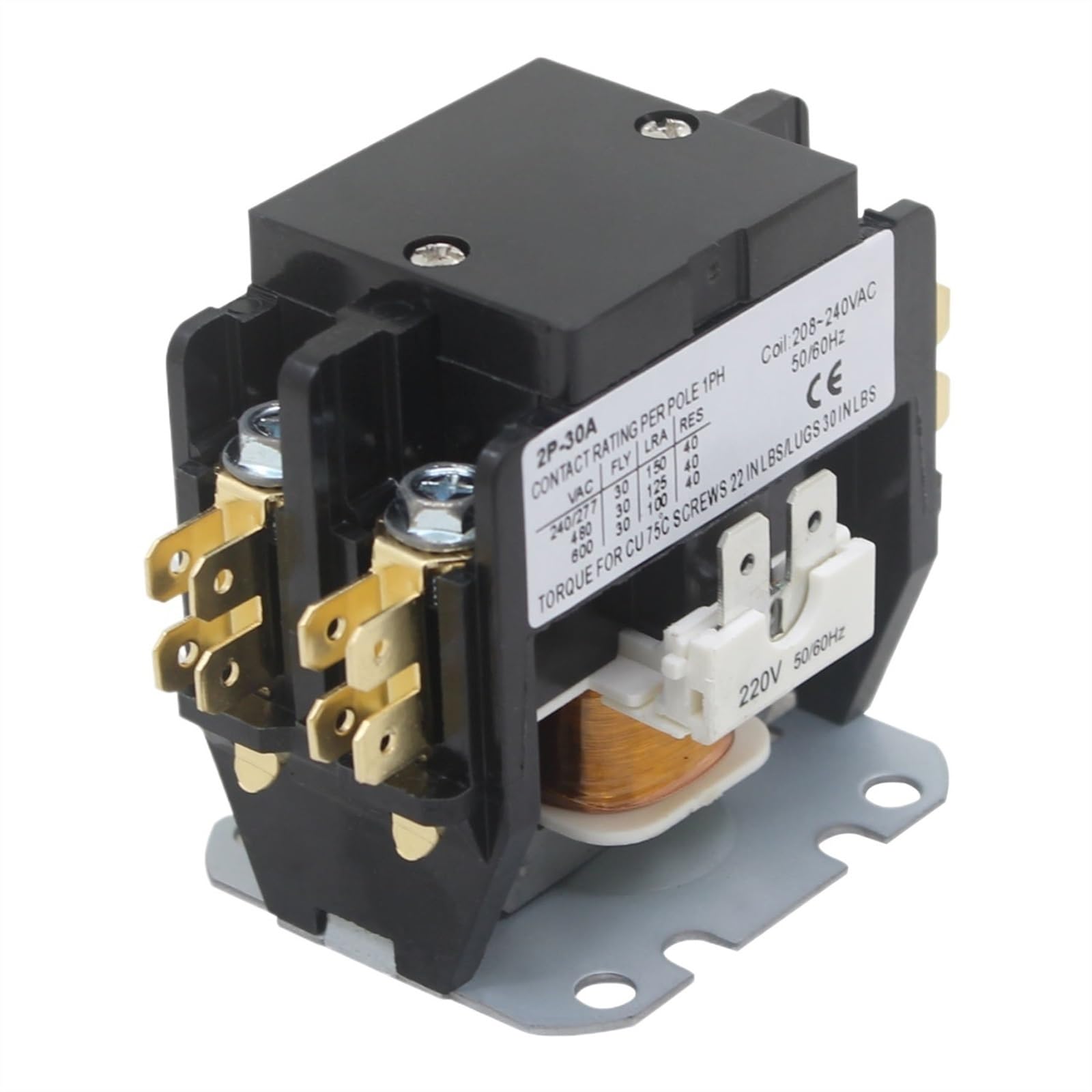 Contacteur de climatiseur unipolaire bipolaire 220V 30A pièces compresseur externe