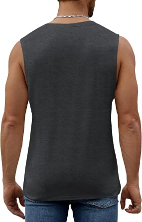 Tank Top Men's Cotton Sleeveless Shirts Muscle Shirts Gym Sports Undershirt T Shirts Men Fitness Tops Tank Tops Tee Top for Men