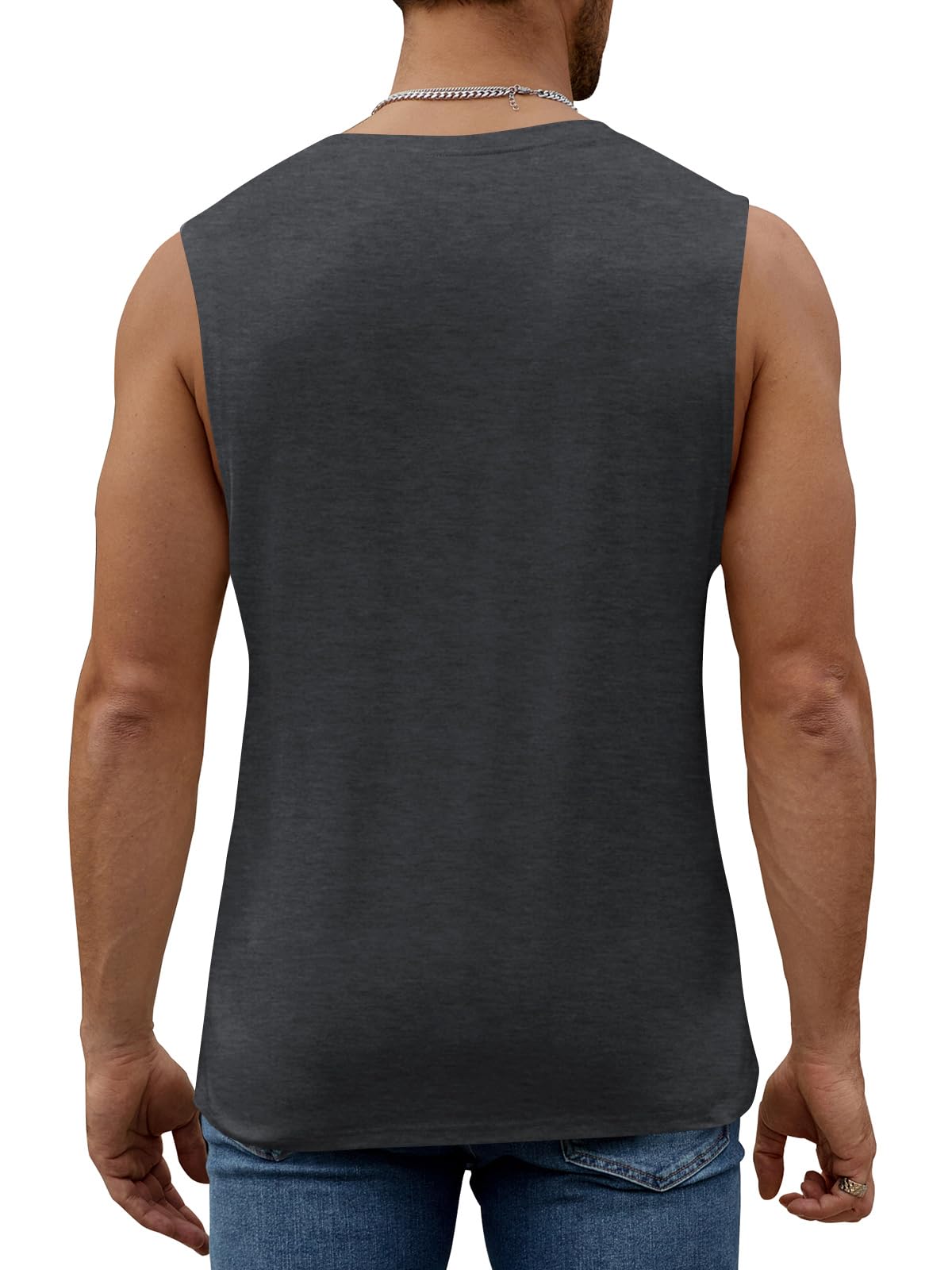 Tank Top Herren Baumwolle Ärmelloser Shirts Muskelshirts Gym Sport Unterhemd T Shirts Männer Fitness Tops Trägershirts Tee Top für Men