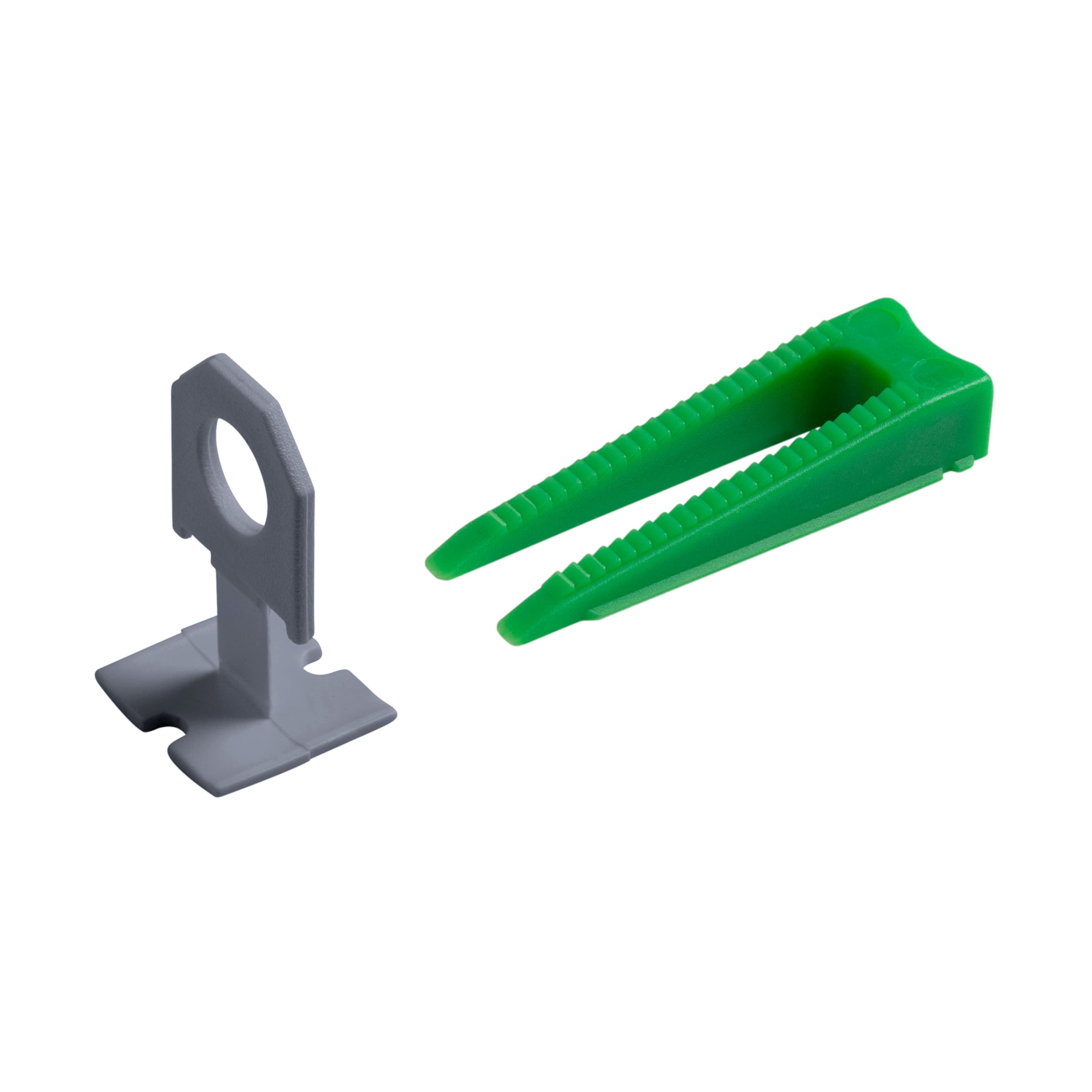Meister Starter 4427800 Système de nivellement pour carrelage 900 pièces Épaisseur 1,5 mm Épaisseur 7-15 mm 700 clips et 200 entretoises/aide à niveler le carrelage/aide à la pose avec cales