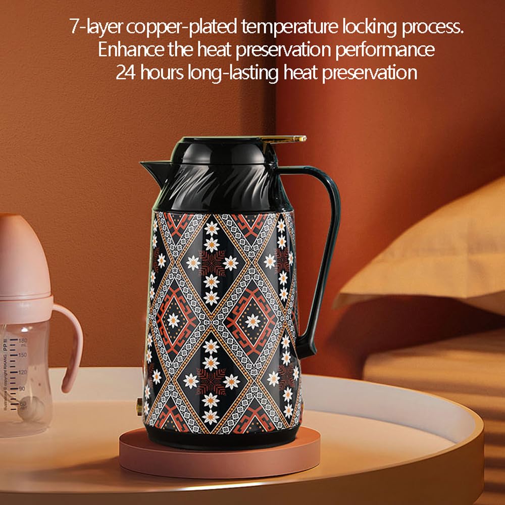 Skandynawski retro termos restauracja salon gospodarstwo domowe termiczna butelka na wodę podgrzewacz butelka na gorącą wodę mała 970 ml duża pojemność recepcja biurko termos do kawy przenośny