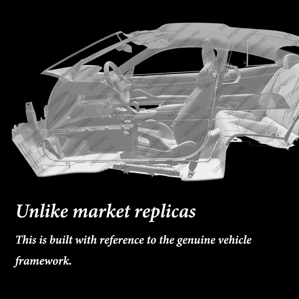 Protector de mejilla exterior de carbono para BMW M (2 unidades) para G87 M2, G80/G81 M3, G82/G83 M4, F90 M5, F91/F92/F93 M8 – Funda de piel con (Silverstone)