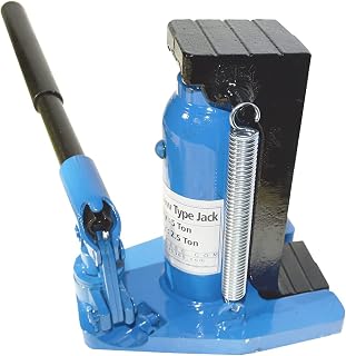 TECHTONGDA Hydraulic Bottle Jack Toe Jack Lift Hydraulic Machine Car Lifts Steel Jack Air Hydraulic Toe Jack with Pump Handle and 2.5/5Ton Load Capacity for Railway Track, Automobile Repair