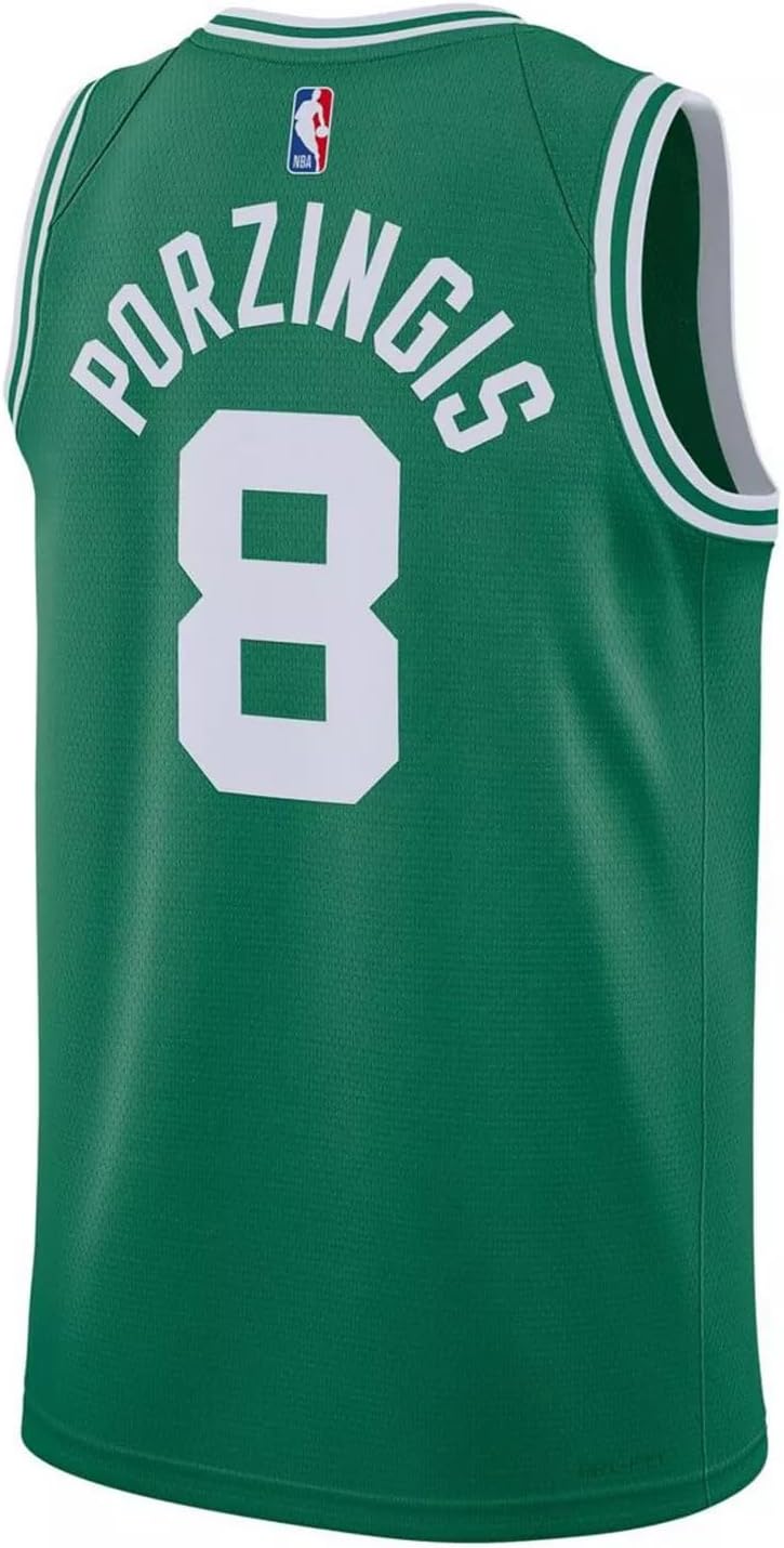 Kristaps Porzingis Boston Celtics NBA Nike Kids Youth 8-20 Green Icon Edition Swingman Jersey