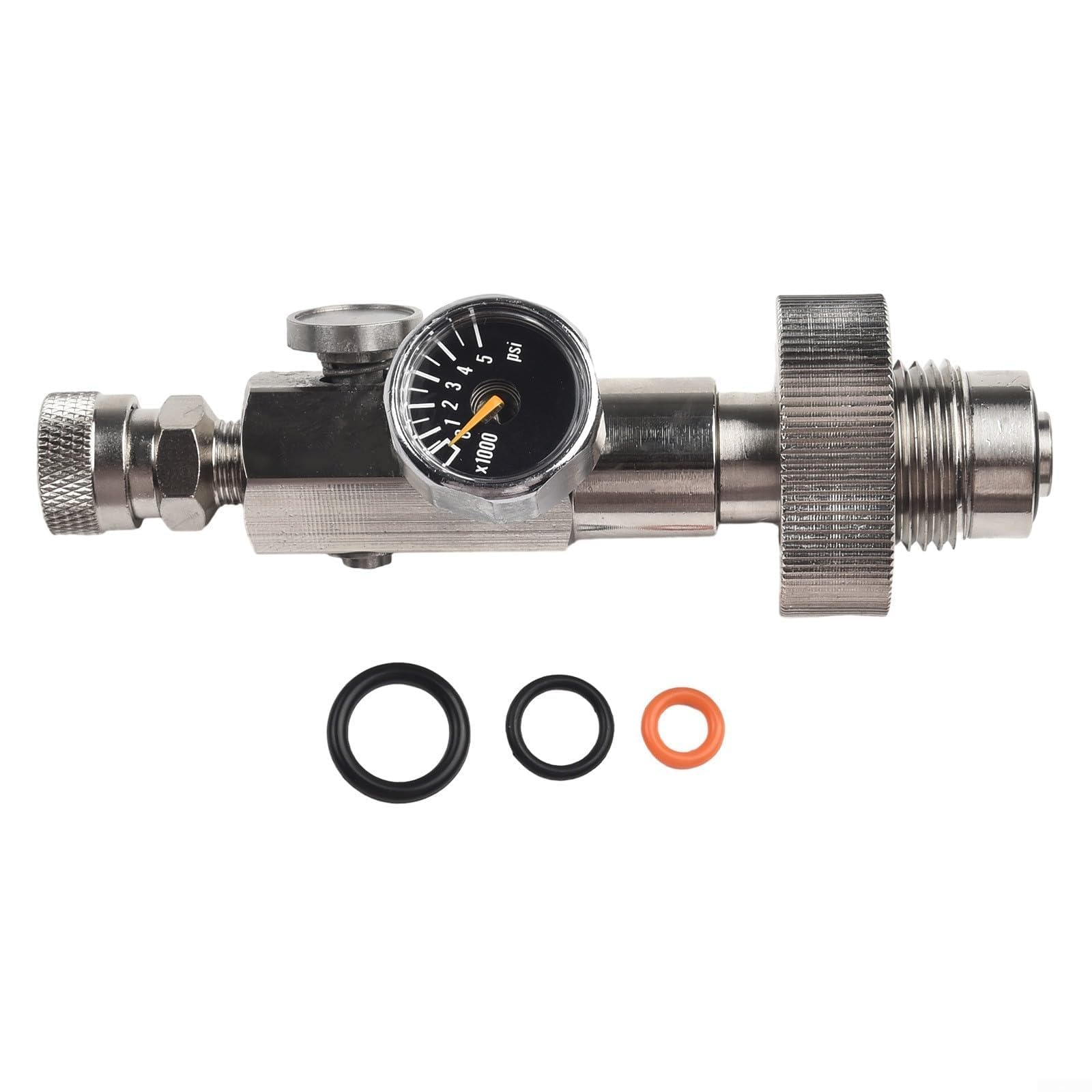 4500 Psi HPA Scuba DIN-Füllstation-Adapter mit Manometer, 8 mm Schnelltrennung für G5/8-Ladeventil