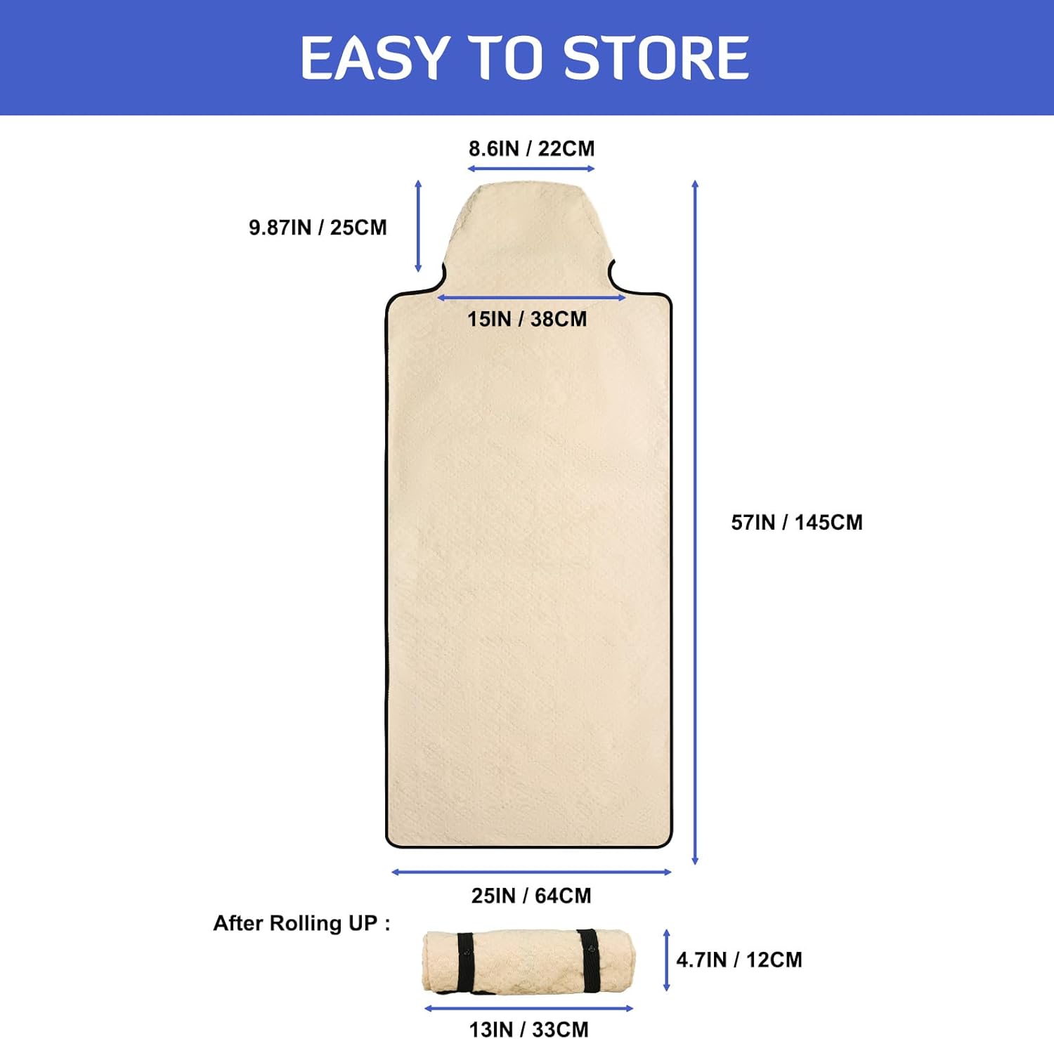 INFANZIA Waterproof Sweat Towel Seat Cover, Premium Car Seat Towel Protector for Trucks SUV Jeep, Universal Non-Slip Bucket Seat Covers for Post Gym Workout, Running, Swimming, Beach (Beige, 2Pcs)