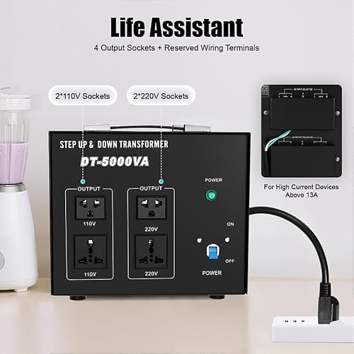 Miniatura 2 de Transformador Convertidor de Voltaje 8000W10000W Paso Arriba Paso Abajo, Transformador de Alta Resistencia Paso ArribaAbajo AC 110V ade 220V, con