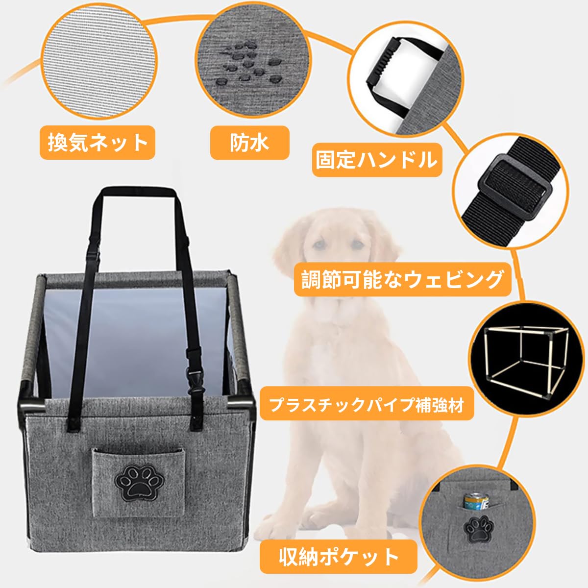 Amazon.co.jp: Lavihom ペット用ドライブボックス 2023 年改良フレーム